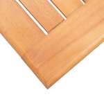 vidaXL Mobilier à dîner d'extérieur 5Pièces Noir Bois d'eucalyptus solide