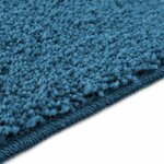 vidaXL Tapis de bain Bleu 60 x 90 cm Polypropylène