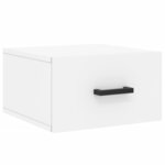 vidaXL Tables de chevet murales 2 Pièces blanc 35x35x20 cm