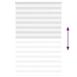 vidaXL Store zèbre blanc 140x230 cm largeur du tissu 135 9cm polyester