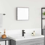 vidaXL Miroir de salle de bain LED Gris Sonoma 40 x 8 5 x 37 cm