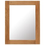 vidaXL Miroir 40x50 cm Bois de chêne massif