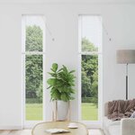 vidaXL Store de Fenêtre avec des rideaux Autre Blanc 80 x 130 cm Aluminium