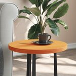 vidaXL Dessus de table rond cire marron Ø40x2 5 cm bois de pin massif
