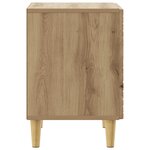 vidaXL Table de chevet 2 pièces Chêne artisanal 43 x 34 5 x 50 cm