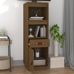 vidaXL Buffet haut Marron miel 34x40x108 5 cm Bois massif de pin