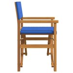 vidaXL Chaises de metteur en scène pliantes lot de 2 Bois teck massif