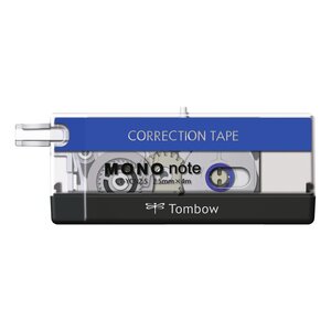 Roller correcteur de finition mono note bleu/transparent/noir 2 5 mm x 4 m tombow