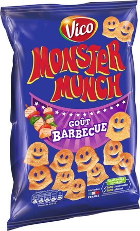 Monster Munch Biscuits apéritifs goût barbecue