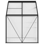 vidaXL Serre Anthracite Aluminium 2 47 m²