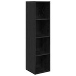 vidaXL Ensemble de meubles TV 2 Pièces Chêne noir 37 x 37 x 142.5 cm