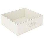 vidaXL Étagère de rangement avec 4 paniers en tissu Acier Crème
