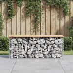 vidaXL Banc de jardin design de gabion 103x31 5x42 bois massif de pin