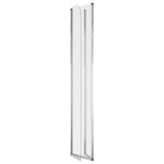 vidaXL Enclos de bain 2 Pièces 104x130 cm Verre trempé Transparent