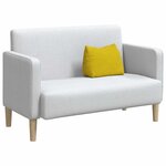 vidaXL Coussin de Dos Jaune 45 x 20 x 35 cm Tissu en velours côtelé