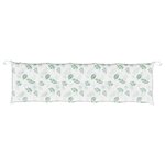 vidaXL Coussin de banc de jardin motif de feuilles 180x50x7 cm