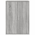 vidaXL Buffet sonoma gris 60x31x84 cm bois d'ingénierie