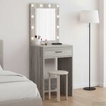vidaXL Table de Toilette Gris Sonoma 50 x 41 x 135 cm
