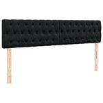 vidaXL Cadre de lit ottoman avec matelas noir 200x200 cm velours
