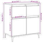 vidaXL Buffet Chêne fumé 60x35x70 cm Bois d'ingénierie