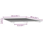 vidaXL Cadre de lit 150x200 cm bois de pin massif