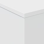 vidaXL Table basse avec lumières LED blanc 50x50x40 cm