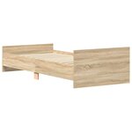 vidaXL Cadre de lit sans matelas chêne sonoma 90x190 cm