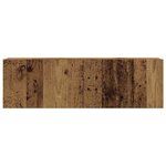 vidaXL Meubles TV muraux 6 Pièces vieux bois bois d'ingénierie