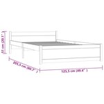 vidaXL Cadre de lit sans matelas bois massif 120x200 cm