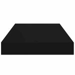 vidaXL Étagère murale flottante noir 40x23x3 8 cm MDF