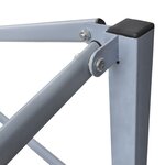 vidaXL Tente de réception pliable avec 4 parois 2x2 m Acier Bleu