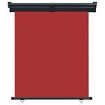 vidaXL Auvent latéral de balcon 145x250 cm Rouge