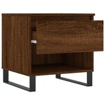 vidaXL Tables basses 2 Pièces chêne marron 50x46x50 cm bois d'ingénierie