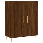 vidaXL Buffet chêne marron 69 5x34x90 cm bois d'ingénierie