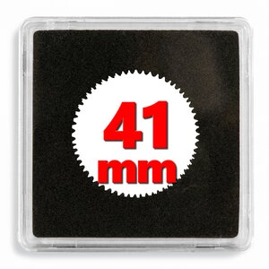 Capsules numismatiques carrées Quadrum 41mm. Paquet - 10 capsules