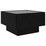 vidaXL Table basse Chêne noir 50 x 50 x 30 cm Bois d'ingénierie