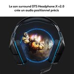 LOGITECH Casque Gaming Filaire G432 avec son surround 7.1