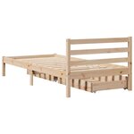 vidaXL Cadre de lit sans matelas 100x200 cm bois massif de pin