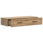 vidaXL Table d'appoint murale Chêne artisanal 87 5 x 34 5 x 17 cm