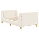 vidaXL Cadre de lit pour enfants avec tête de lit Crème 80 x 160 cm