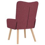 Fauteuil Relaxant VidaXL en Tissu Rouge Vin