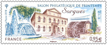 Timbre - Salon Philatélique de Printemps - Sorgues