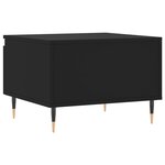 vidaXL Tables basses 2 Pièces noir 50x46x35 cm bois d'ingénierie