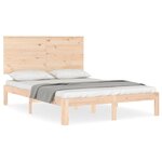 vidaXL Cadre de lit sans matelas 140x200 cm bois massif de pin