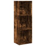 vidaXL Bibliothèque chêne fumé 40x30x114 cm bois d'ingénierie