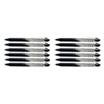 Stylo Roller Encre Liquide V-BALL 5 RT Pointe Fine Noir x 12 PILOT