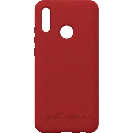 JUST GREEN Coque Bio pour Huawei P Smart 2019 Rouge