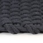 vidaXL Tapis rectangulaire Anthracite 160x230 cm Coton