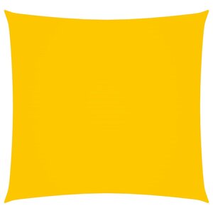 vidaXL Voile de parasol Tissu Oxford carré 5x5 m Jaune