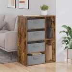 vidaXL Buffet Chêne fumé 60 x 33 5 x 84 cm